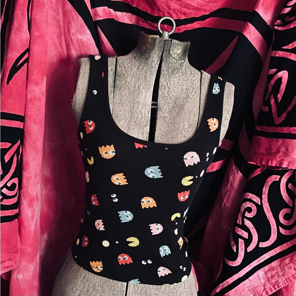 PacMan | Graphic Crop Tank